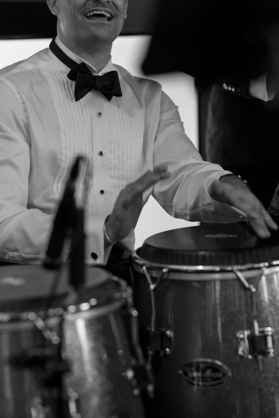 Groom playing the droomsfrom a wedding reception at the Hotel Washington DC.